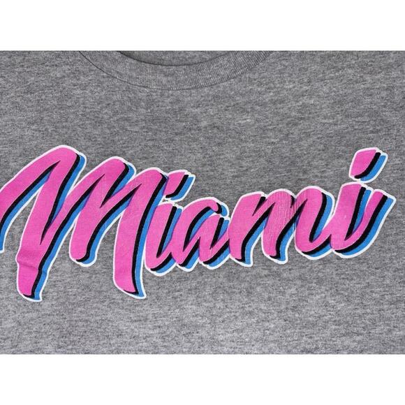 Surf Style Other - Surf Style Florida MIAMI Vice Mens Pullover T-Shirt Heather Gray L 80's 90's